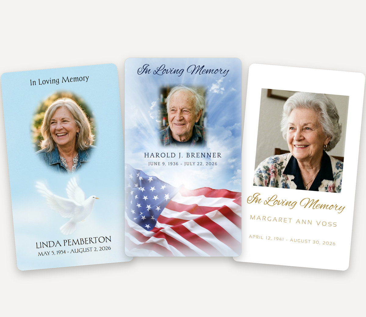 Full-Service Prayer Cards — new Design Templates