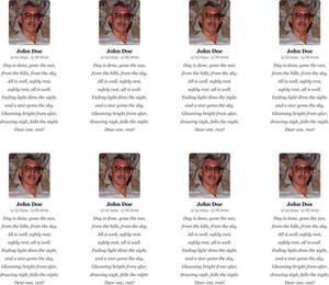 Prayer Card Generator