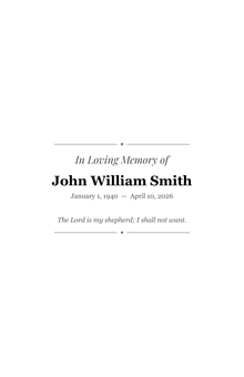 Minimal — simple rules